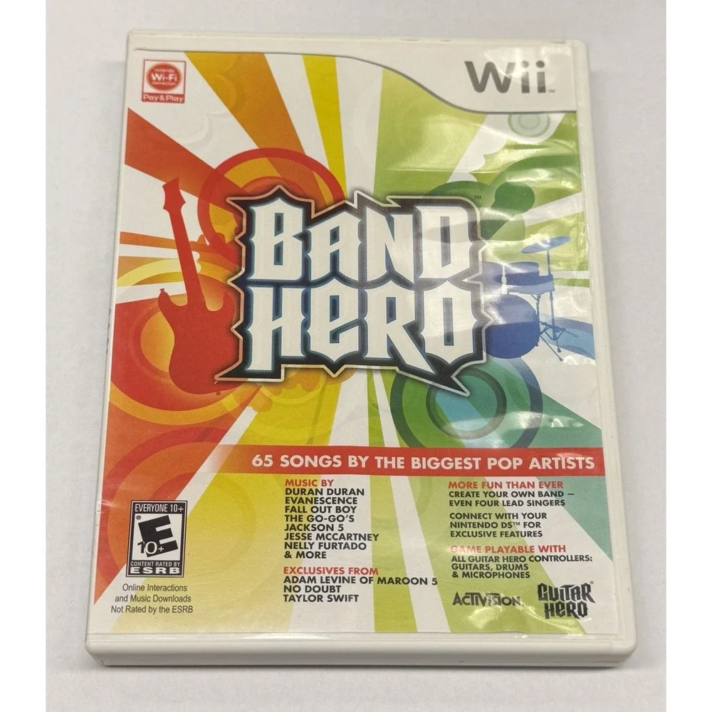 Band Hero Nintendo Wii 2009 Video Game